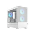 thumbnail image 4 of Fractal Design Pop Mini Air RGB - Tower - micro ATX - windowed side panel (tempered glass) - no power supply (ATX) - white TG clear tint - USB/Audio - for Fractal Design Model D, Type D, 4 of 8