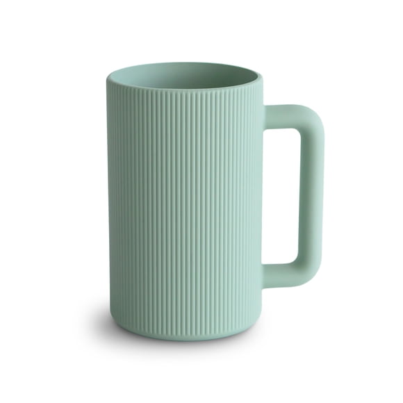 Taza De Enjuague Para Baño De Bebé Mushie | 100% Silicona De Grado Alimenticio | Taza De Lavado Y Enjuague Para Niños (Cambridge Blue)