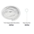 thumbnail image 3 of Unique Bargains Party Hanging Double Strip Streamer for Birthday,Wedding,Graduation Party with Hang Tag Hook 36Pcs(Silver), 3 of 6