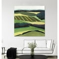 thumbnail image 2 of Giant Art 84x84 Green Landscape Fine Art Giant Canvas Print in Yellow, 2 of 3