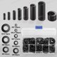 thumbnail image 3 of Nylon Gasket, 500pcs Black Flat Washer Round Spacer Washer Compatible, 3 of 4