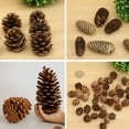 thumbnail image 3 of Decoración colgante de árbol de Navidad para el hogar, adornos de piña de madera, exquisita decoración colgante de piñas naturales de Navidad, 3 of 4