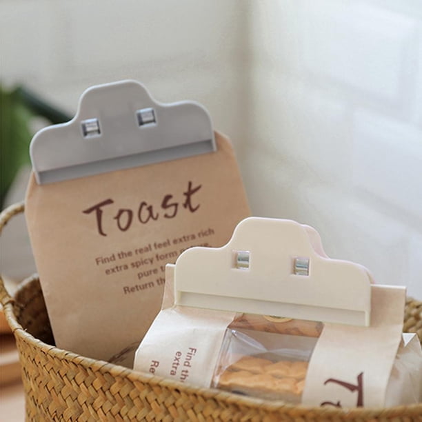 Abrazadera de sellado a prueba de humedad sellador de mantenimiento fresco bolsa de almacenamiento de alimentos Clip cocina Hugtrwg Para estrenar