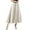Beige, variant on HexaHive Streamer Pleated A - Line Skirt - Slim Elastic High - Waist Loose Swing Skirt