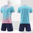 thumbnail image 5 of Eltusu Boys Athletic Outfit Sets, Quick Dry 2PC Crew Neck Short Sleeve Kids Clothes Sets Sky Blue Size 5-6 T, 5 of 8