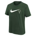 thumbnail image 2 of Youth Nike Hunter Green Milwaukee Bucks Swoosh T-Shirt, 2 of 3