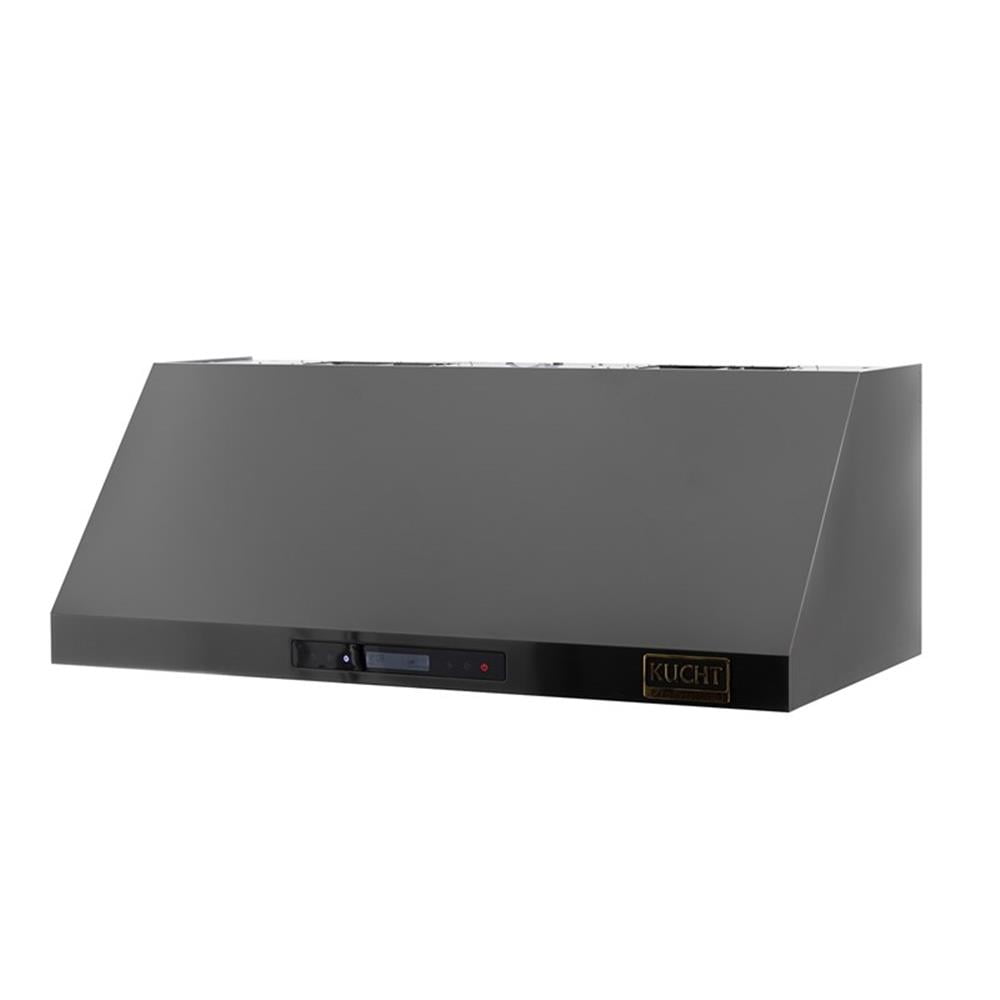 Pemberly Row 48" Dual Fuel Range Natural Gas in Titanium & Wall Mount Range Hood