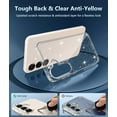 thumbnail image 4 of KOMI pour Samsung Galaxy S25 Case : pour Galaxy S24 Case Military Grade Drop Protection Anti Yellowing Cell Phone Étui - Rugged Shockproof Protective Bumper Transparent Cases Glitter, 4 of 5