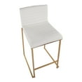 thumbnail image 5 of LumiSource White Mason Mara 26" Fixed-Height Counter Stool - Set of 2, 5 of 10