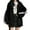 Black H, variant on Womens Zip Up Hoodie Fashion Oversized Plain Hoodies Comfy Plus Size Sweatshirts Cute Jackets for Teen