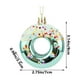 thumbnail image 3 of Adorno navideño de dona | Estrella de plástico con diseño de dona y pan dulce | Pack de 4 adornos navideños para decoración festiva, 3 of 5