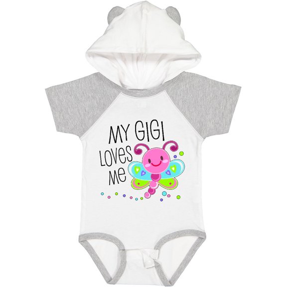 Inktastic My Gigi Loves Me- Cute Dragonfly Boys or Girls Baby Bodysuit
