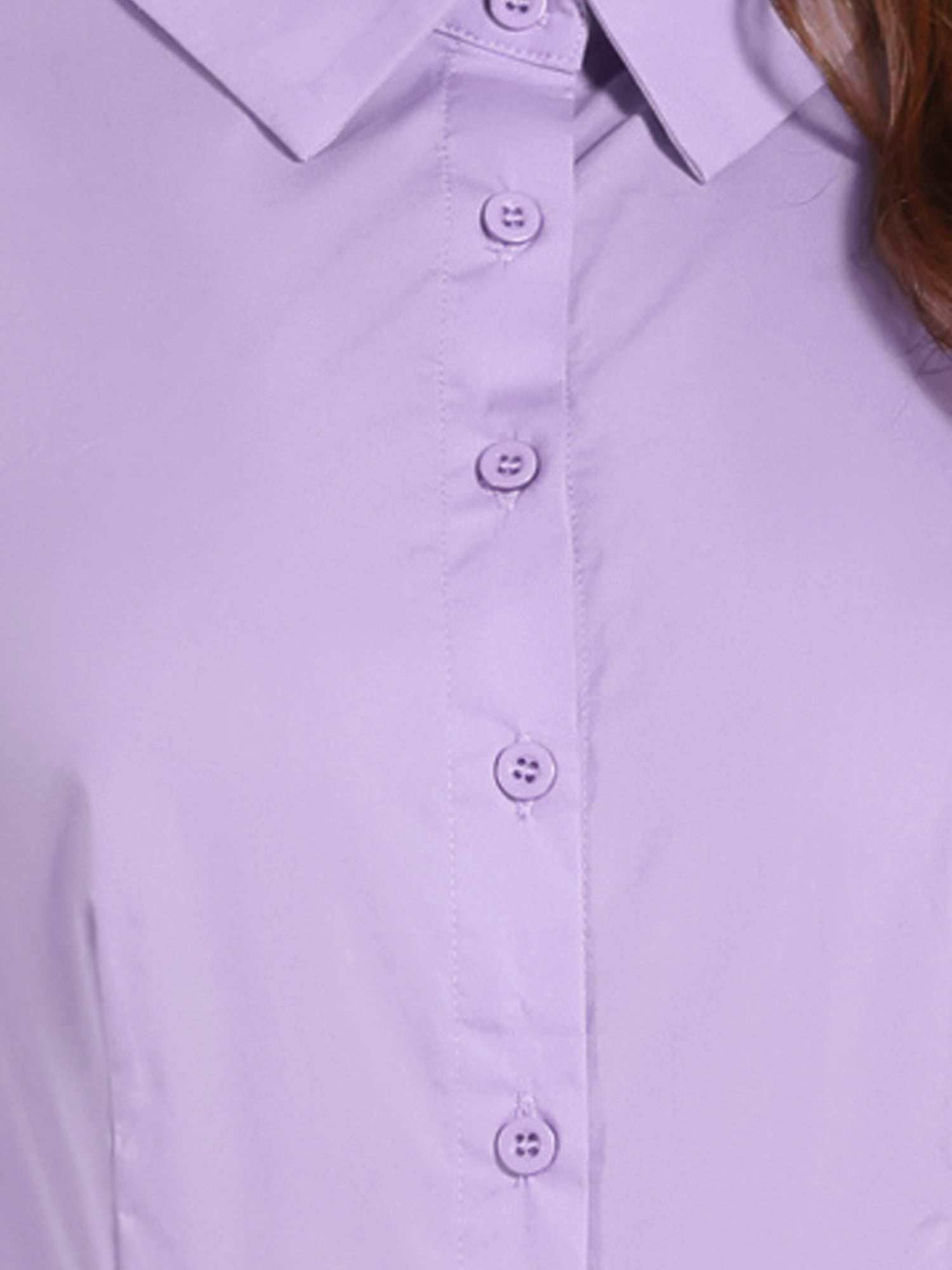 DARING DIVA Sleeveless Collared Button Down Bodysuit Top L Light Purple