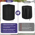 thumbnail image 5 of 600D Extra Strong Fire Column Cover 24" D X 27" H, Heavy Duty Round Fire Pit Cover Propane Gas Fire Bowl Column for Bali Outdoor 23 Inch Cylinder Firepit for Tabletop Fire Pit Stones, 5 of 7