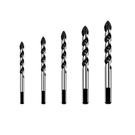 

5Pcs 3-8Mm Tungsten Carbide Drill Bit For Porcelain Tile Concrete Brick Glass