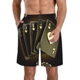 thumbnail image 1 of Fotbe Casino Cards 1 Trajes de Baño Estampados para Hombre, Shorts de Verano de Secado Rápido, Ropa de Playa, Bañadores-Small, 1 of 6