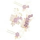thumbnail image 2 of Minnieouse Conjunto de 4 piezas de peinetas de flores para boda, tocado elegante para mujer, hermoso tocado de novia, accesorio de joyería de moda Accesorio para el cabello Violeta Minnieouse  AP012181-03, 2 of 6