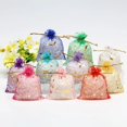 thumbnail image 2 of Bolsas de Organza con cordón y diseño de estrellas y Luna, 50 unidades, para dulces, joyería, fiesta, boda, regalo, 2 of 4