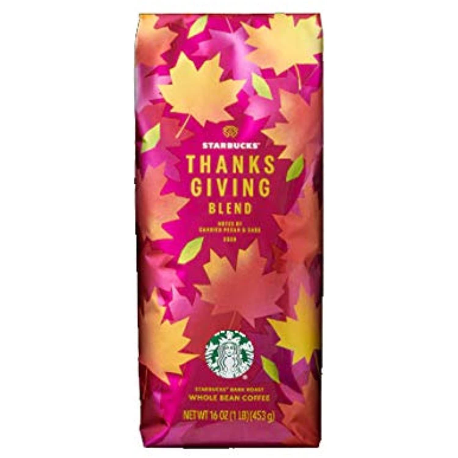 スターバックス感謝祭ブレンドホールビーンコーヒー1ポンド（16オンス）　(16　Starbucks　Thanksgiving　Pound　Blend　Whole　Coffee　Bean　ounces)-