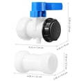 thumbnail image 4 of Accessoires de Réservoir de Sortie, Valve de Sortie avec Tube pour Réservoir d'Eau, Robinet de Vidange, Réservoir de Pluie, 4 of 8
