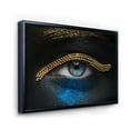 thumbnail image 3 of Designart 'Girl Eyes With Gold Chain and Blue Pigment' Modern Framed Canvas Wall Art Print, 3 of 5