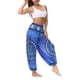 thumbnail image 2 of Txlixc Pantalones de entrenamiento para mujer, estampado digital bohemio, pantalones de yoga sueltos con lado dividido Txlixc Estilo de ocio, 2 of 9