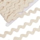 thumbnail image 1 of Cinta de zigzag de algodón de 26,5 mm (1 pulgada), 9,14 m (10 yardas), cinta de zigzag floral blanca, cinta de encaje con flecos ondulados, cinta tejida en forma de S, 1 of 9