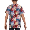 thumbnail image 5 of Wukai Hawaiian Style Youth Unisex Short Sleeve T-Shirt for Boys, Girls, Teens, and Kids-Medium, 5 of 7