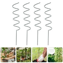 GOOHOCHY 4 Pcs Plant Support Stakes Potted Garden Trellis Flowers Plants Green