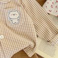 thumbnail image 4 of HFHAPW Kids Girls Pajamas Set Long Sleeve Button Down Pjs Sleepwear Loungewear 2 Piece Set for Daily,3-4 Y, 4 of 7