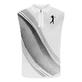 thumbnail image 4 of Yaoyar Men's Golf Tank Tops Half Zip Sleeveless Undershirts Summer Casual Zipper Sports Athletic Tees Shirts, 4 of 5