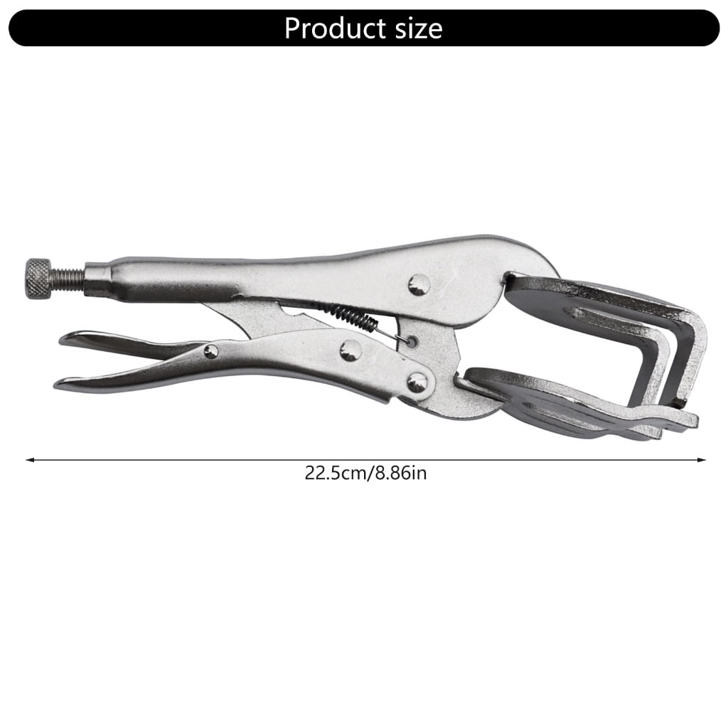 Tizuqe 9inch Heavy Duty C Clamp Locking Pliers Heavy Duty Welding C Clamp Pliers Vises