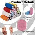 thumbnail image 4 of 16 Rolls 16 Colors Polyester Elastic Thread 0.6 mm Elastic Cord for DIY Making Jewelry 21.87 Yards/Roll Multicolor Stretch String Round Elastic Craft Cord Elastic Thread for DIY Sewing Machines, 4 of 5