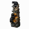 thumbnail image 3 of Hi-Line Gift Ltd 79764 37" H Bear Climbing Water Fountain Outdoor W/LEDs, 3 of 7