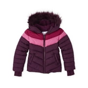 The Children's Place Girls 7-16 Color Block Puffer Coat