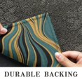 thumbnail image 6 of Teal Marble Gold Wave Pattern Door Rugs,Washable Non Slip Door Mats Indoor,Decorative Door Mats,Entry Mat Indoor for Entrance,Bedroom,Kitchen,Bathroom,16"x24", 6 of 6