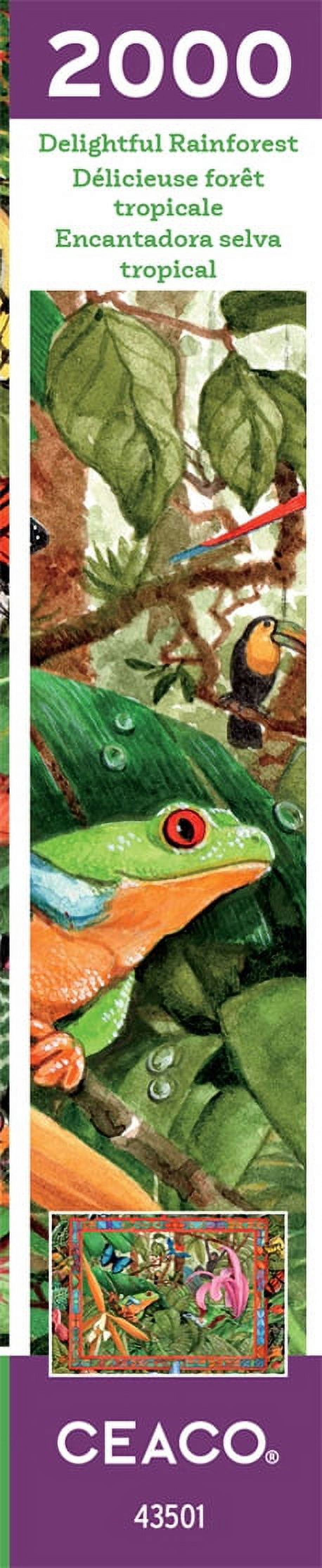 Ceaco Parker Fulton Delightful Rainforest 2000-Piece Interlocking Jigsaw Puzzle for Children Ages 14+