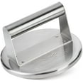 thumbnail image 1 of HULISEN Stainless Steel Smashed Burger Press, 6 Inch Round Burger Smasher, Griddle Hamburger Press, Non Stick Grill Press for BBQ Flat Top Griddle Cooking, Griddle Accessories Kit, Gift Package, 1 of 8