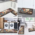 thumbnail image 5 of Rooster Kitchen Rug 2 Piece Set, Farmhouse Chicken Kitchen Mat, Home Decor Kitchen Sink Rugs and Mats Non Skid Washable Absorbent Microfiber Kitchen Floor Carpet 17" x 47"+17" x 30", 5 of 6