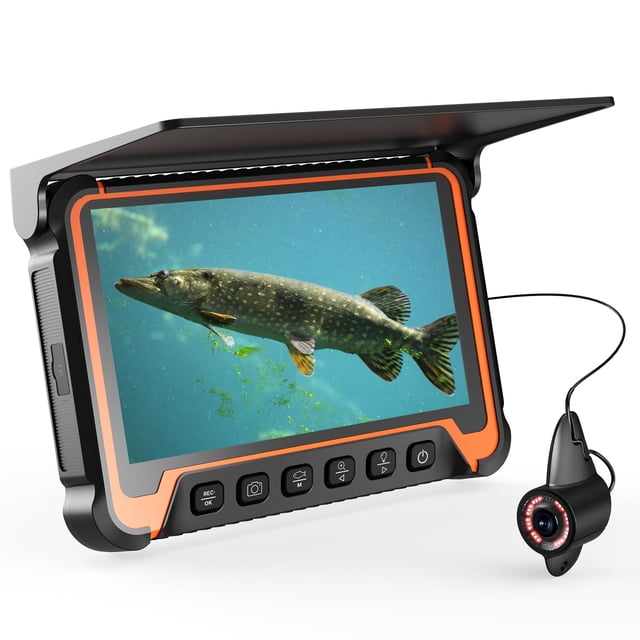 Cámara de pesca submarina Eyoyo 7" IPS HD con cable DVR de 15 m
