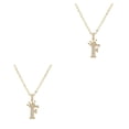 thumbnail image 2 of Sonducket Women Letter Necklace Neck Decoration Beautiful Pendants Gift Festival Alphabet Ladies Accessory Jewelry Pendant Fashion F 2Conjunto, 2 of 6