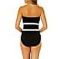 thumbnail image 2 of Anne Cole BLACK Mesh Around Mesh Strapless One Piece Swimsuit, US 12, 2 of 4