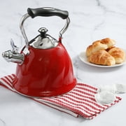 Copco Bellini Enamel on Steel 2 Quart Red Tea Kettle 