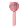 thumbnail image 2 of Peine para nudos de cepillo de pelo para perros | Herramienta de aseo para mascotas de acero inoxidable para desprendimiento y desenredado | Elimina el pelo suelto, la caspa, la suciedad | Botón de, 2 of 2