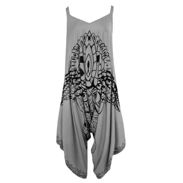 Mono de búho para mujer, mono tipo jersey de búho para mujer, mono holgado, sin mangas, elástico, transpirable, con búho para mujer N9M9