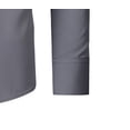 thumbnail image 7 of JTieacloth Men's Dress Shirts Solid Long Sleeve Stretch Formal Shirt Business Casual Button Down Shirts Mens Dress Shirts Gray, 7 of 7