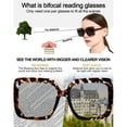 thumbnail image 4 of OCCI CHIARI Bifocal Sunglasses Reading Glasses Women Oversized Sunglass Readers 2.5 UV Protection Outdoor 1.0 1.5 2.0 2.5 3.0 3.5 with Acrylic Lens, 4 of 7