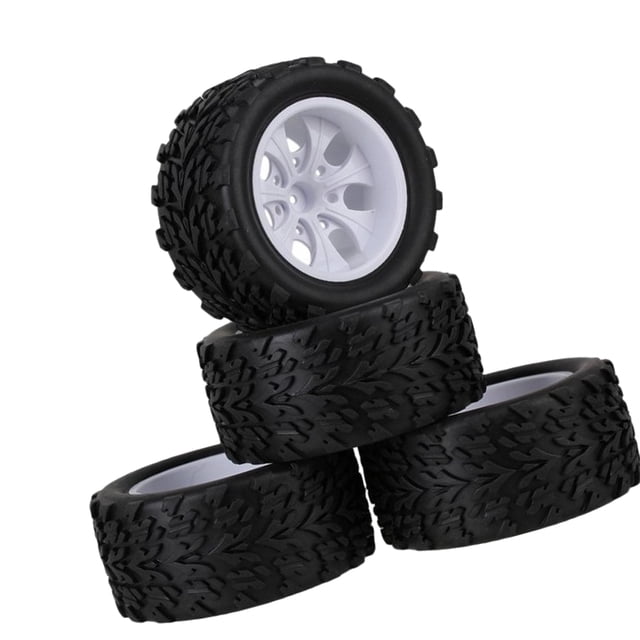 Juego de neumáticos de rueda Zulema 1/10 para HSP 94111 94188 94108 Monster blanco