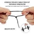 thumbnail image 5 of 400PCS 10-Inch White Nylon Cable Ties, 40 lbs Tensile Strength, Self-Locking Zip Ties for Home Office Outdoor Use, 5 of 7