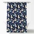 thumbnail image 2 of Lush Decor Southwest Llama Cactus Shower Curtain,72" x 72", Navy/Yellow, Single, 2 of 7